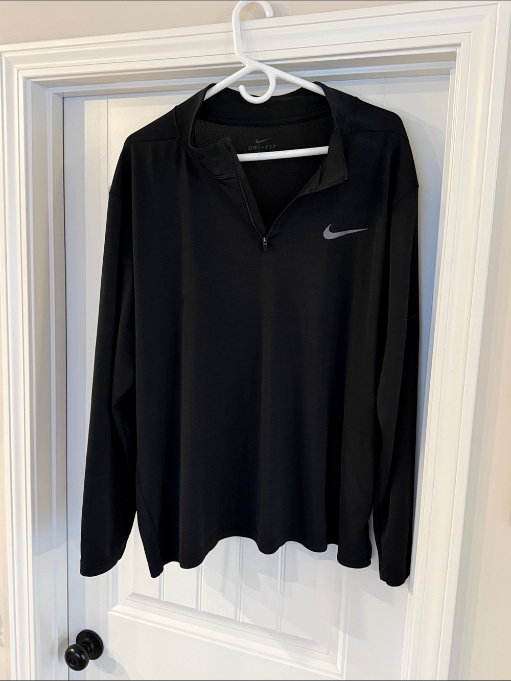 Nike Black Dri-Fit Long-Sleeve Quarter-Zip Pullover